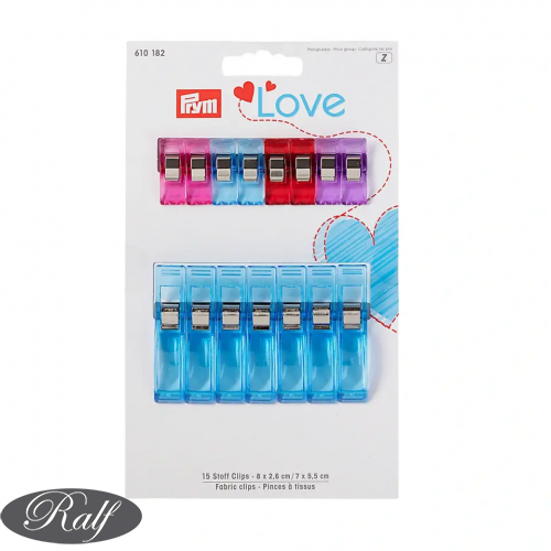 Clesti pentru material 2,6 cm și 5,5 cm, 15 buc - Prym 610182